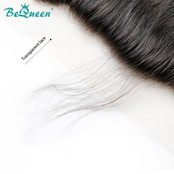 BeQueen Frontal de encaje transparente 13x4 y 13x6 Pre-pulido Onda corporal