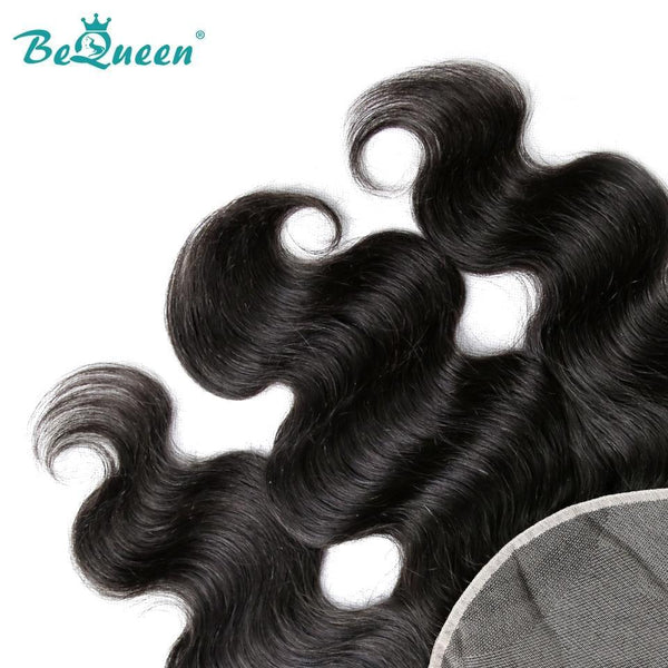 BeQueen Frontal de encaje transparente 13x4 y 13x6 Pre-pulido Onda corporal