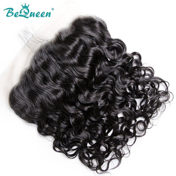 BeQueen Lace Frontal Transparent 13x4 13x6 Wasserwelle mit Babyhaar