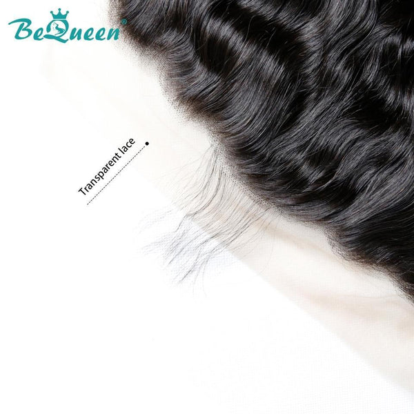 BeQueen Lace Frontal Transparent 13x4 13x6 Wasserwelle mit Babyhaar