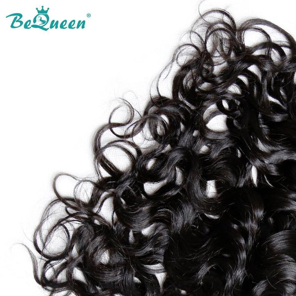 BeQueen Lace Frontal Transparent 13x4 13x6 Wasserwelle mit Babyhaar