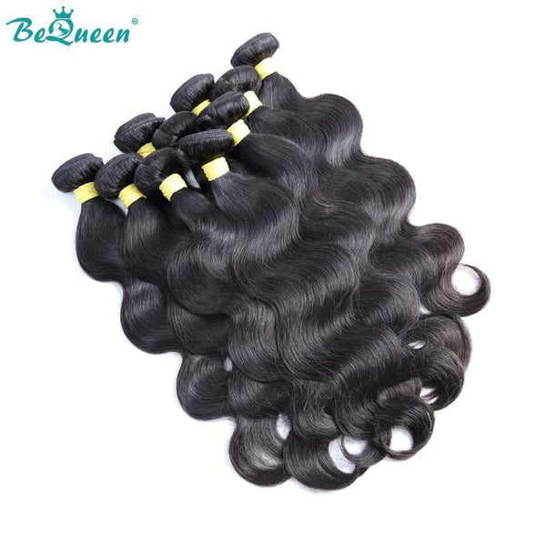 BeQueen Diez piezas de tejido Body Wave 100% cabello humano Tipo 10A. Venta al por mayor.