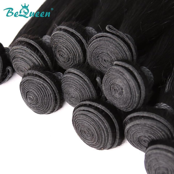 BeQueen Dix pièces de Tissage Cheveux Lisses 100% Cheveux humains. Cheveux vierges de type 8A Vente en Gros