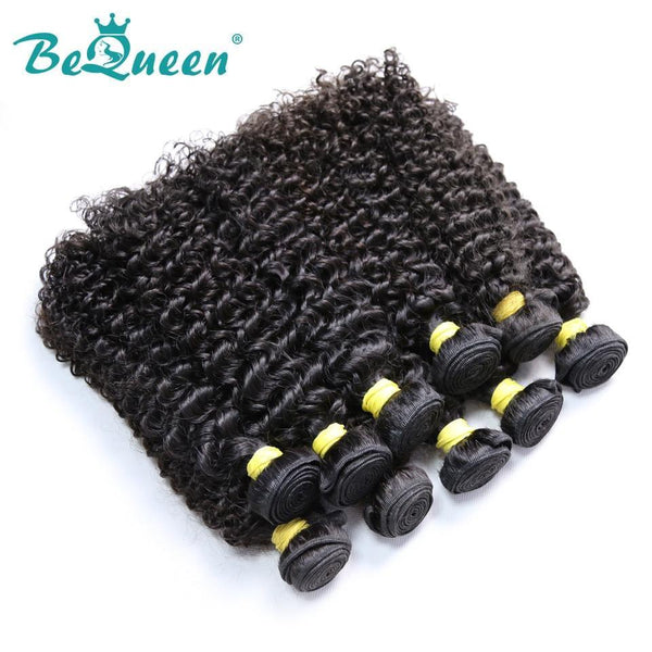 BeQueen Dix pièces de Tissage Curly 100% Cheveux humains De Type 10A. Vente en Gros