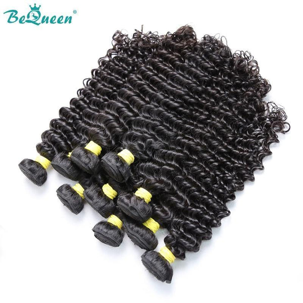 BeQueen Zehn Stücke Deep Wave Weave 100 % Echthaar Typ 10A. Großhandel