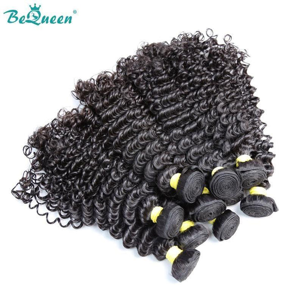 BeQueen Zehn Stücke Deep Wave Weave 100 % Echthaar Typ 10A. Großhandel