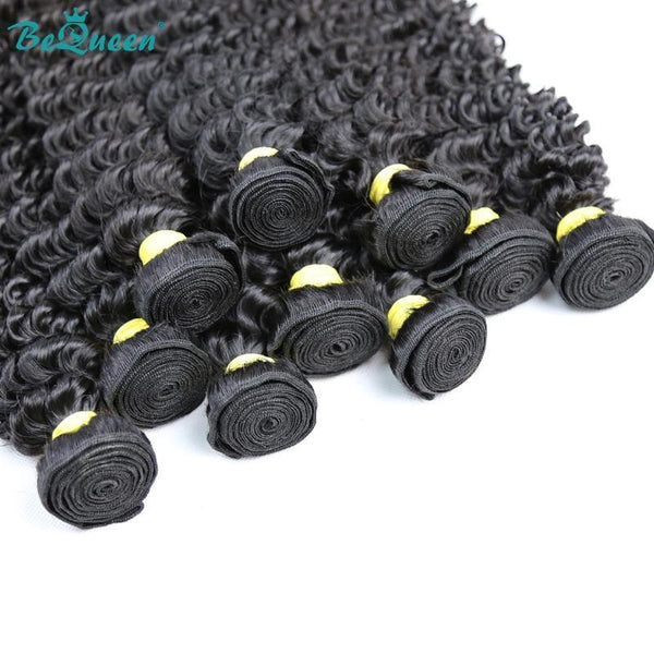 BeQueen Zehn Stücke Deep Wave Weave 100 % Echthaar Typ 10A. Großhandel