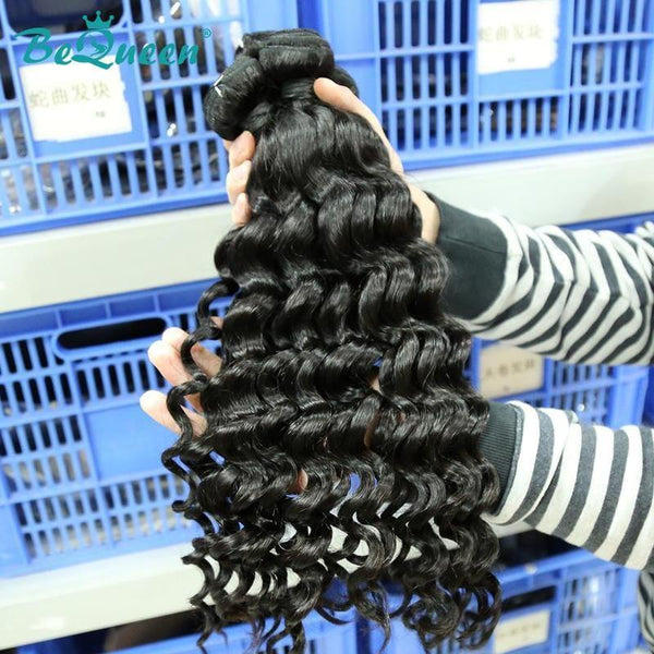 BeQueen Dix pièces de Tissage Natural Wave 100% Cheveux humains. Cheveux vierges de type 8A Vente en Gros