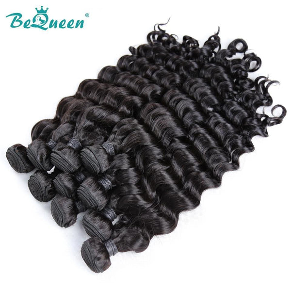 BeQueen Dix pièces de Tissage Natural Wave 100% Cheveux humains. Cheveux vierges de type 8A Vente en Gros