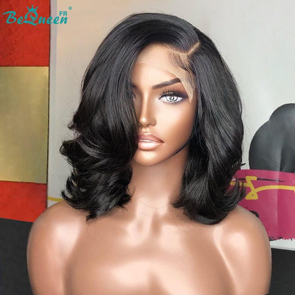 BeQueen 199 € = 3 Perücken Glatte Perücke 8"+Locken 10"+Körper 10"