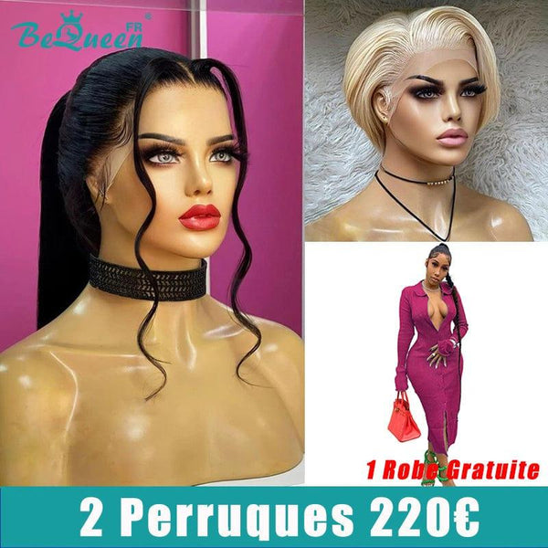 BEQUEEN 2 PERRUQUES COMBO NO.121