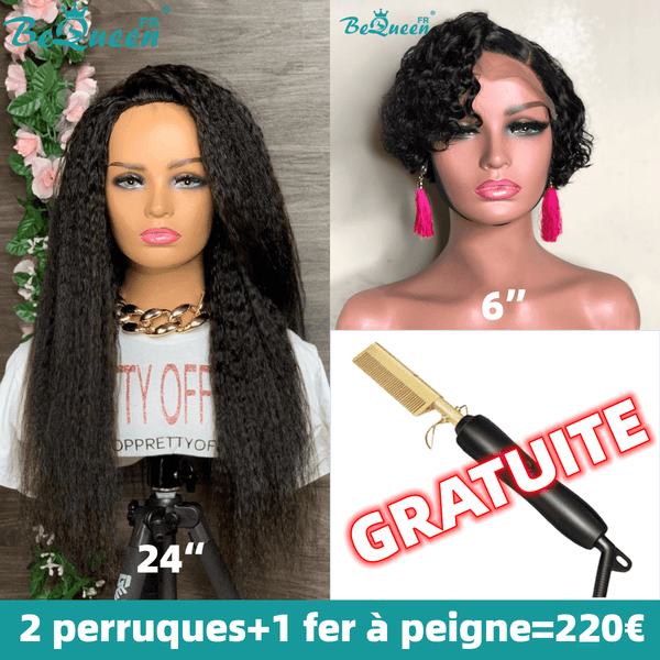 BEQUEEN 2 PERRUQUES COMBO NO.123