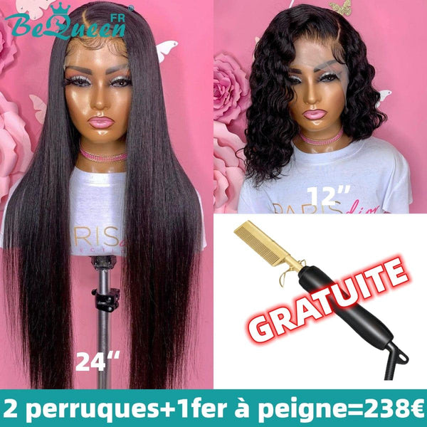 BEQUEEN 2 PEINAS POSTICOS COMBO NÚM.125