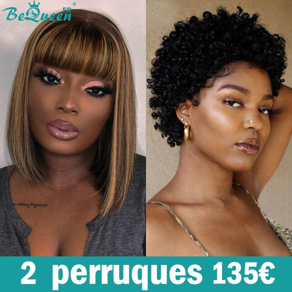 BEQUEEN 2 PERRUQUES COMBO NO.14