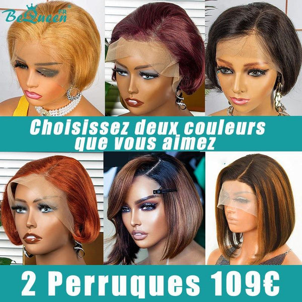 BEQUEEN 2 Perruques Combo No.155