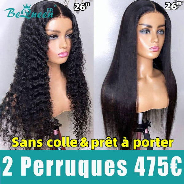 BEQUEEN 2 PERRUQUES COMBO NO.185 Sans Colle