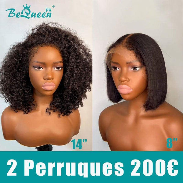 BEQUEEN 2 PERRUQUES COMBO NO.232 Perruque Bords Bouclés