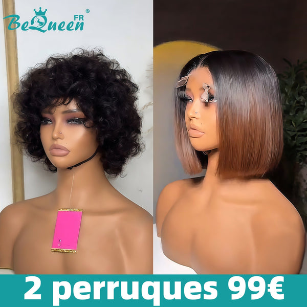 BEQUEEN 2 PEINADOS POSTICOS COMBO NÚMERO 304