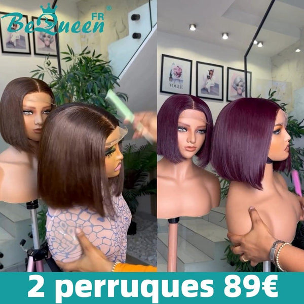 BEQUEEN 2 PEINADOS POSTICOS COMBO NÚMERO 314