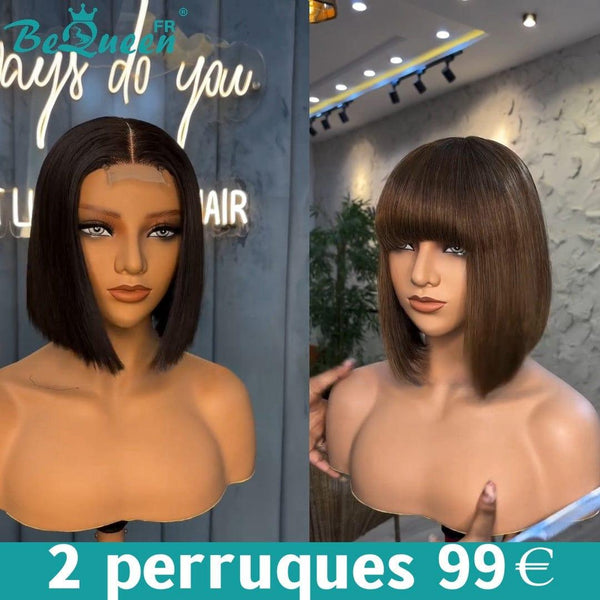 BEQUEEN 2 PEINADOS POSTICOS COMBO NÚM. 317