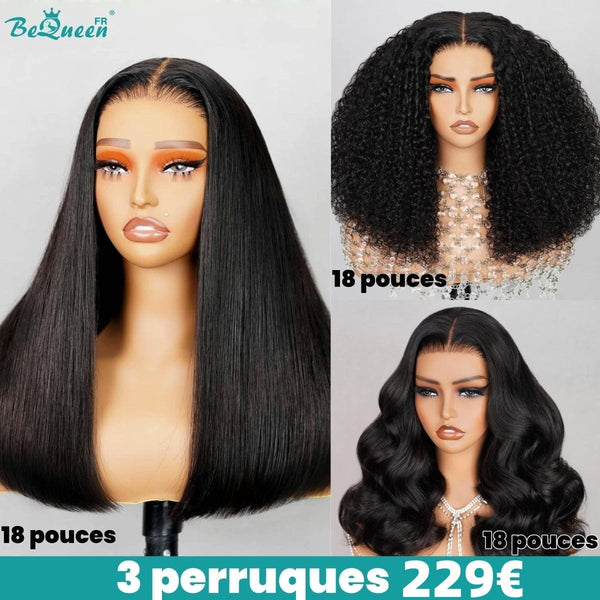 BEQUEEN 3 PERRUQUES COMBO NO.253 à moitié prix