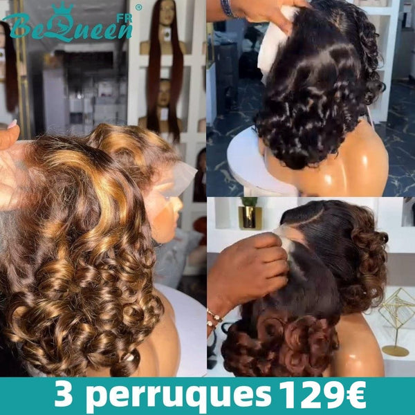 BEQUEEN 3 PEINADOS POSTICOS COMBO NÚM. 307