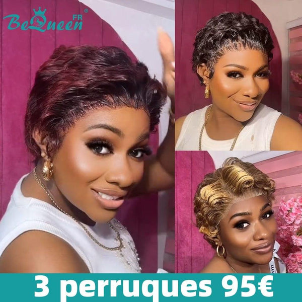 BEQUEEN 3 TRES PEINADOS POSTICOS COMBO NÚM. 339