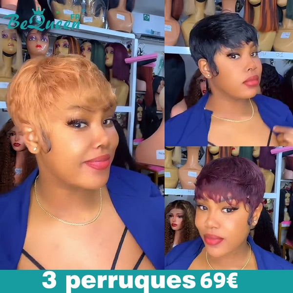 BEQUEEN 3 PERRUQUES COMBO NO.355