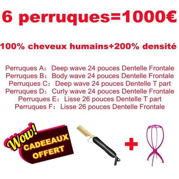 BEQUEEN 6 PERUCAS COMBO N.º 46
