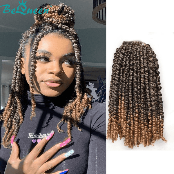 Bequeen 3/6 Packs Passion Twists Honey Color 100% Synthetic Fiber Crochet Pattern