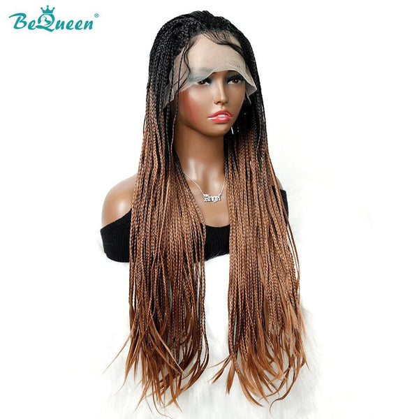 BeQueen Vollzopf-Perücke, 100 % Kunstfaser, langes Haar, 66 cm, natürliche Kopfhaut