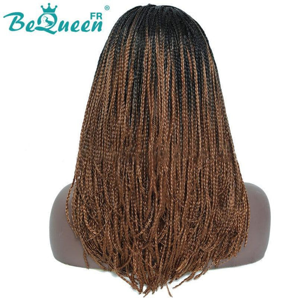Bequeen Lange Stirnband-Perücke mit Zöpfen, 100 % Kunstfaser, langes Haar, 40,6 cm, natürliche Kopfhaut