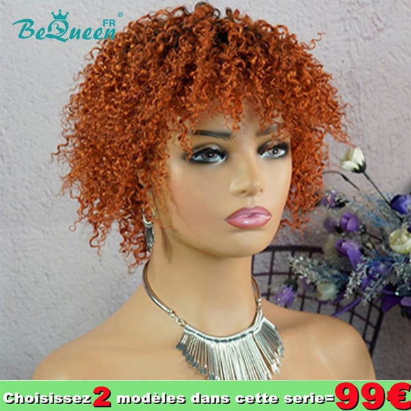 BeQueen 99€ = 2 pelucas Peluca Audrey Naranja