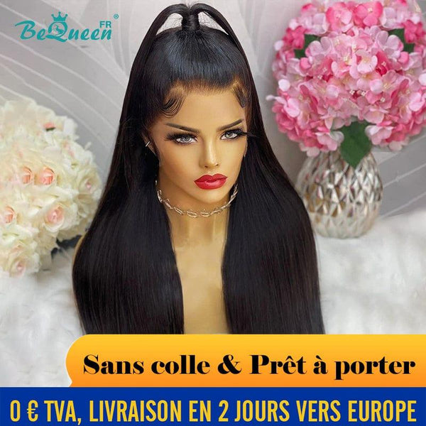 BeQueen "Mina" Custom Long Straight Wig Ready to Wear Glueless 13X6 Raw Hair in France