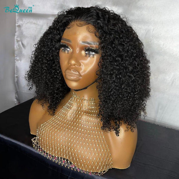 BeQueen “Paula" Perruque Customisée Bob Curly wave Prêt à porter Sans Colle 13X4 Raw Hair 200% Densité en France