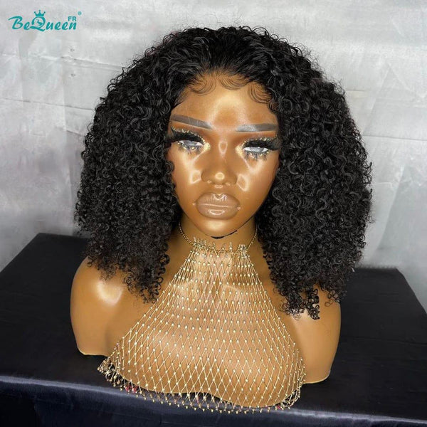 BeQueen “Paula" Perruque Customisée Bob Curly wave Prêt à porter Sans Colle 13X4 Raw Hair 200% Densité en France