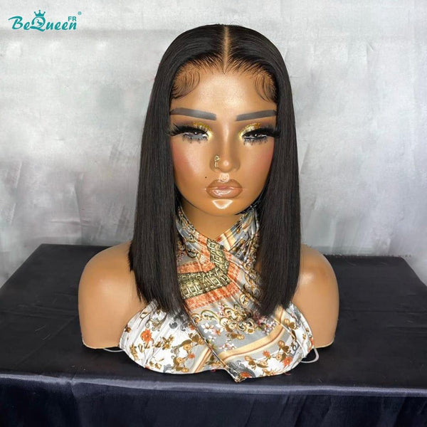 BeQueen “Sonia" Perruque Customisée Bob Lisse Prêt à porter Sans Colle 13X4 Raw Hair 200% Densité en France