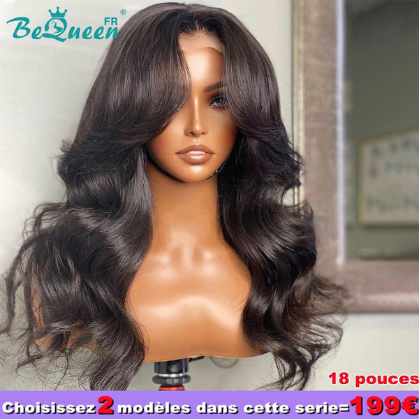 BeQueen 199€=2 perucas "Dania" Peruca Longa Onda Corporal com Fecho de Renda