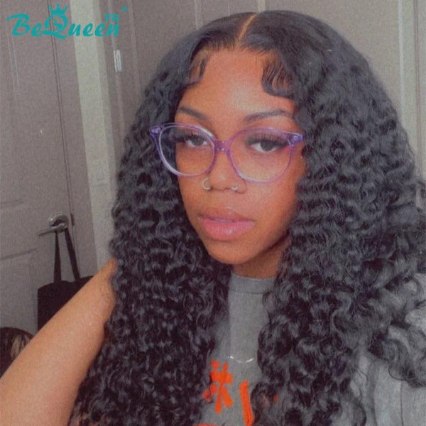 BeQueen „Alice“ lange lockige Wellenperücke mit Spitzenverschluss