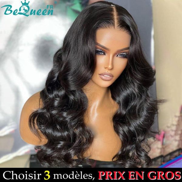 BeQueen "Dania" Peruca de Onda Longa Corpo com Fechamento de Renda Preço Por Atacado