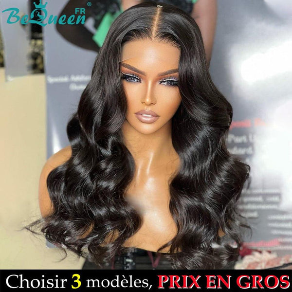 BeQueen "Dania" Peruca de Onda Longa Corpo com Fechamento de Renda Preço Por Atacado