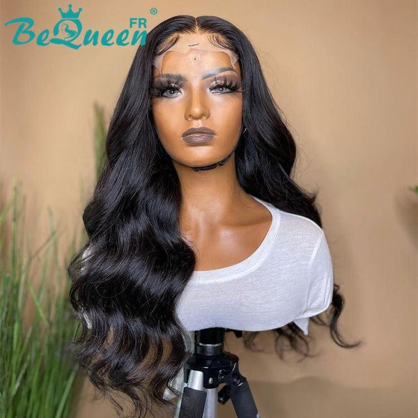 BeQueen "Dania" Perücke Langer Körperwelle mit Spitze HD Verschluss