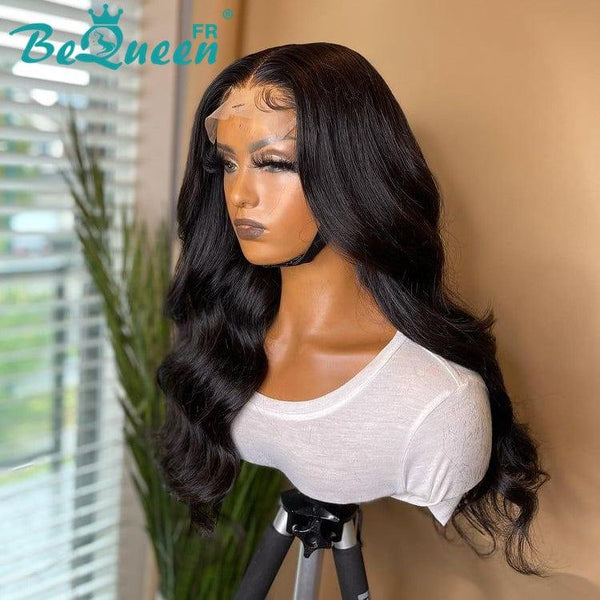 BeQueen "Dania" Perücke Langer Körperwelle mit Spitze HD Verschluss