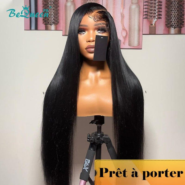BeQueen "Mina" Perruque Customisée Longue Lisse Prêt à porter Sans Colle 13X6 Raw Hair 200% Densité