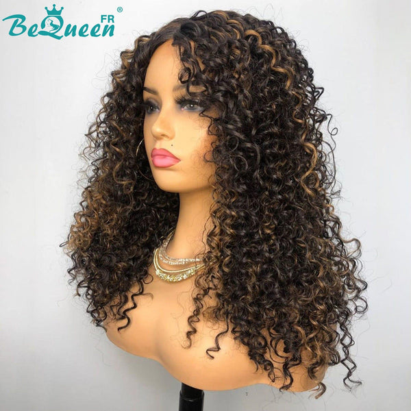 BeQueen Perruque Longue Closure Noir mix Miel