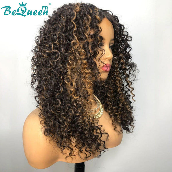 BeQueen Perruque Longue Closure Noir mix Miel