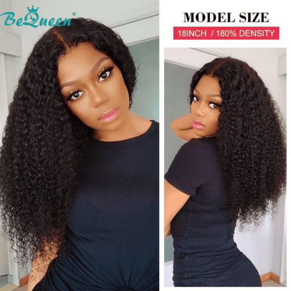 BeQueen Perruque Longue "Ellie" Closure Kinky Curly Wave