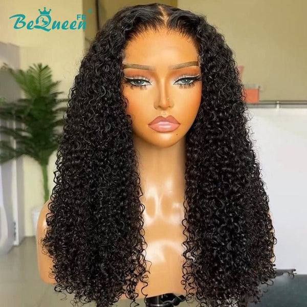 BeQueen Perruque Longue "Ellie" Closure Kinky Curly Wave