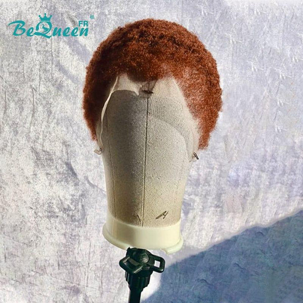 BeQueen "Edwina" Perruque court afro avec Lace Frontale 13x4