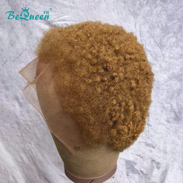 BeQueen "Edwina" Perruque court afro avec Lace Frontale 13x4